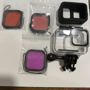 GoPro Hero 8 Black Accessory Bundle | Housing Case + Filters + Silicone Sleeve